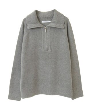 AMERICAN HOLIC バイパチハーフＺＩＰニットプルオーバー Light Gray Mixture