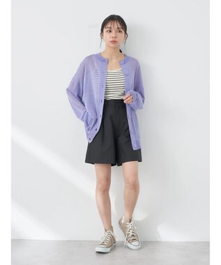 earth music&ecology タックショートパンツ Black