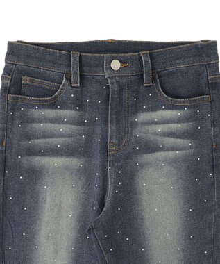 WEGO スターポケットラインストーンデニム デニム