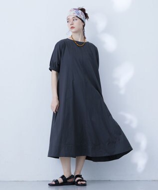 J.PRESS YORK STREET 【WOMEN】ドルマンワンピース ネイビー系