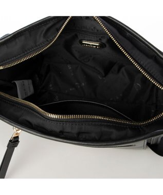 LA BAGAGERIE リサイクルレザー　フラップショルダー ブラック