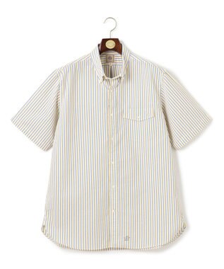 J.PRESS MEN 【KING SIZE】【吸水速乾 / 高通気性】【クールマックス】サッカーストライプ シャツ / B.D.