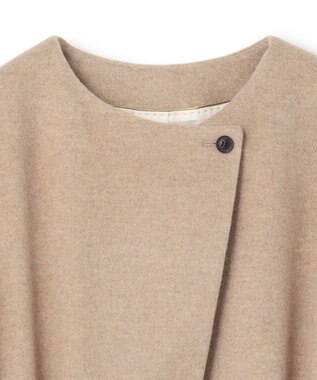 BEIGE， LABBOCK / ウール混2WAYショートコート Taupe