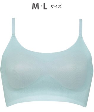 WACOAL 【GOCOCi ゴコチ】 ノンワイヤーブラ ハーフトップ ベタつきにくく乾きやすい 通気性がよい 立体的なバストシルエット ブラトップ レディース CGG271 /ワコール サックス