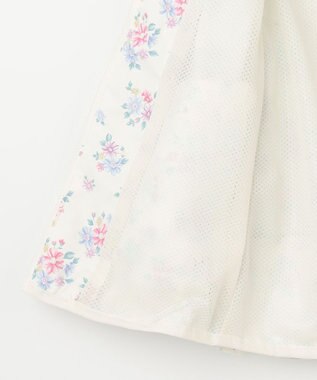 ANY KIDS 裾ペプラム 花柄 ブルゾン エクリュ系