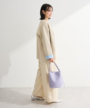 Green Parks リングドットニットコーディガン Beige