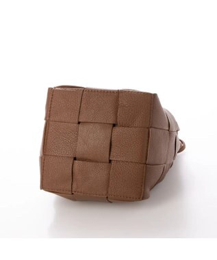 UNBILLION perche サスティナブルメッシュドロストショルダーバッグS ブラウン