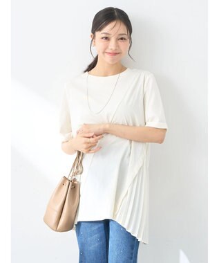 earth music&ecology プリーツドッキングチュニック