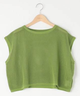 SHARE PARK LADIES 【セットアイテム】レーヨンナイロンニットワンピース グリーン系