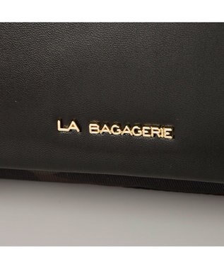 LA BAGAGERIE リサイクルレザー　フラップショルダー カーキ