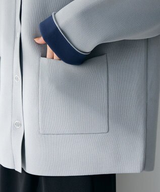 Green Parks リングドットニットコーディガン Gray