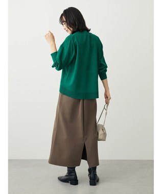 Green Parks アルガンオイル配合　クルーネックプルオーバー Green