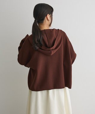 CRAFT STANDARD BOUTIQUE ハーフミラノニットフーディー＜ハンドウォッシャブル＞ Brown