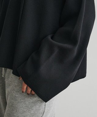 CRAFT STANDARD BOUTIQUE ハーフミラノニットフーディー＜ハンドウォッシャブル＞ Black