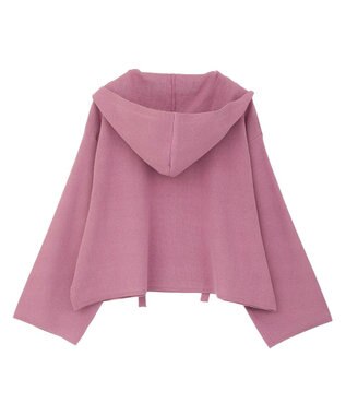 CRAFT STANDARD BOUTIQUE ハーフミラノニットフーディー＜ハンドウォッシャブル＞ Pink