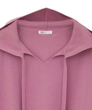 CRAFT STANDARD BOUTIQUE ハーフミラノニットフーディー＜ハンドウォッシャブル＞ Pink