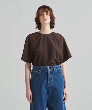 NAVE 【ReNAVE　撥水機能・UVカット・透湿・接触冷感・洗える】ナイロンタスランシャツブラウス ブラック系