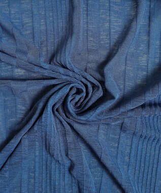 Tiaclasse 【吸水速乾・UVケア・洗える】ランダムリブカットソーカーディガン ターコイズ