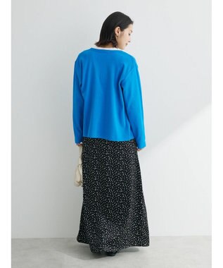 Green Parks リブカットカーディガン Blue