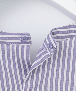 J.PRESS LADIES 【WEB限定・洗える】ストライプジャージー フレア カットソー 【WEB限定】パープルストライプ系