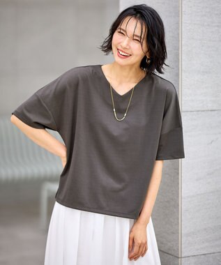 ANY ドライポンチVネックプルオーバー