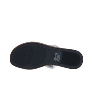 INTER-CHAUSSURES 【ITALIAN SHOEMAKERS】ラインストーンストラップフラットサンダル シルバー