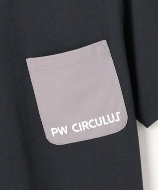 PW CIRCULUS 【吸水速乾 / UV遮蔽率99.5% UVカット / ストレッチ】【WOMEN】ポケットモックT ゴルフウェア レディース ブラック系