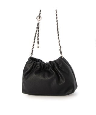 UNBILLION カシュカシュ cachecache / 口元ギャザーチェーンショルダー ブラック