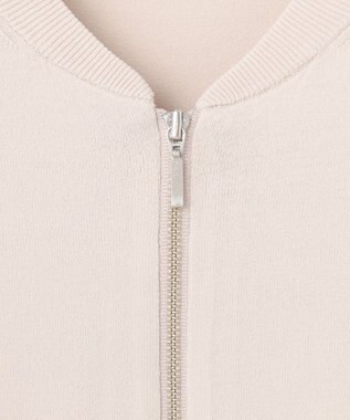 J.PRESS LADIES 【洗える】ニット ブルゾン ベージュ系