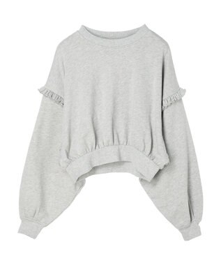 Green Parks ・Ｐｅｔｉｔ　Ｆｌｅｕｒ　ボリュームスリーブスウェット Gray Mixture