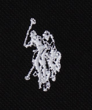 WEGO 【ユニセックス着用ITEM/SMLサイズ展開】別注USPOLOラインポロシャツ ブラック