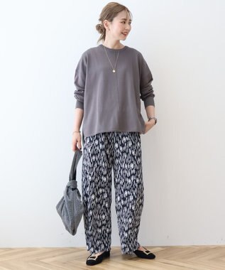 AMERICAN HOLIC センターシームラウンドニットプルオーバー Charcoal Gray