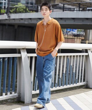 WEGO メッシュポロニットプルオーバー（S） マスタード