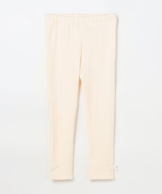 ANY KIDS ケーブル ジャガードレギンス エクリュ