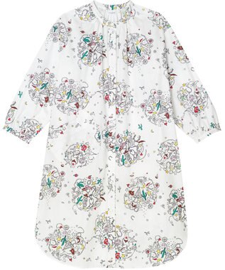 tsumori chisato SLEEP ルームウエア　ワンピース　長袖　綿100%　綿サテン素材　/ワコール　UNX545