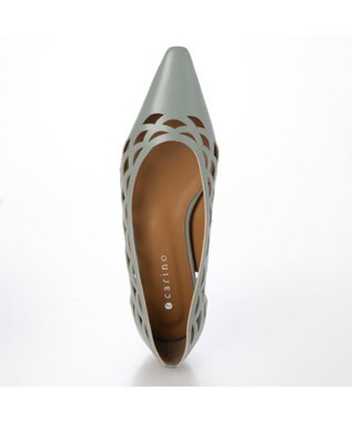 MODE ET JACOMO <carino>レーザーカットフラットパンプス グレー