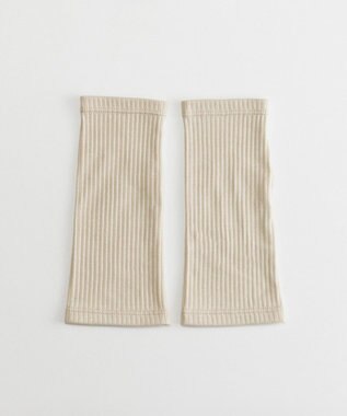 ORuKuBET organic cotton rib wrist cover 【 UVカット・オーガニックコットン・日本製 】 ベージュ