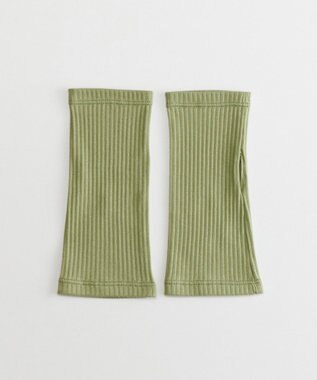ORuKuBET organic cotton rib wrist cover 【 UVカット・オーガニックコットン・日本製 】 カーキ