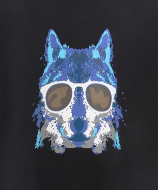 PW CIRCULUS 【MEN】ウルフモチーフスエット ブラック系