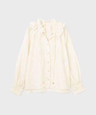 GRACE CONTINENTAL フリルカラーブラウス キナリ