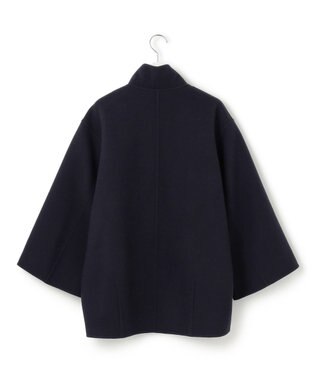 23区 ウールリバー スタンドカラーコート ダークネイビー系