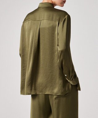 Paul Smith サテン シャツ カーキ