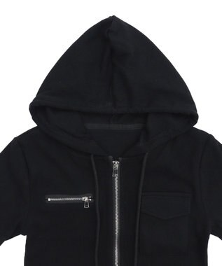 WEGO WジップクロップドSSピチPK ブラック