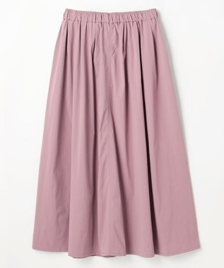 ANY 【ウエストゴム】ナイロンベイカーフレアスカート ピンク