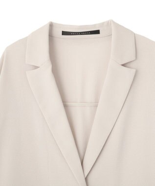 YECCA VECCA 【マシンウォッシャブル】シアージャケット Gray Beige