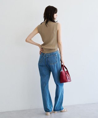 YECCA VECCA ハイネックノースリーブニット Gray Beige