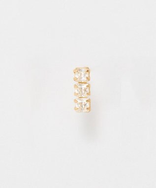 Phoebe 【K10】ストーンバーピアス(片耳)　ゴールド/BOXつき ゴールド