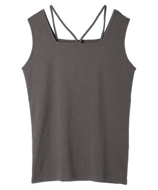 Green Parks マルチストラップテレコタンク Charcoal Gray