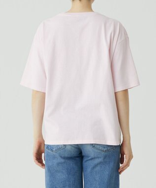 caqu caqu x GoodOn roundneck S/Stee  シンプルゆったりフィットの半袖Tシャツ R.pink