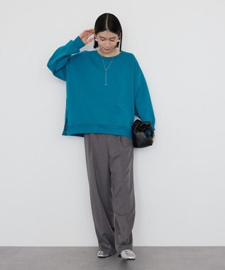 AMERICAN HOLIC サイドドットボタンポンチプルオーバー Turquoise Blue